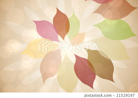 Autumnal leaf pattern in warm tones 11529197