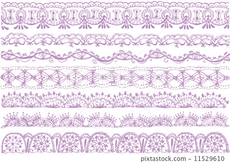 Embroidery lace line girly illustration 11529610