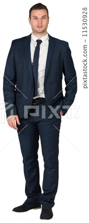 Businessman standing with hand in pocket 11530928