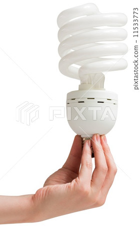 Hand holding energy efficient light bulb Hand holding energy efficient light bulb 11533773