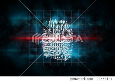Digital security finger print scan 11534185