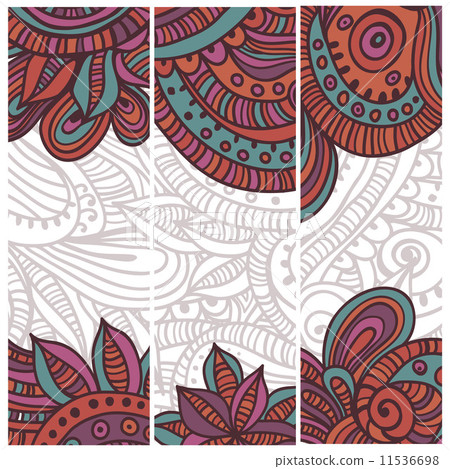 Set of  ethnic cards 11536698