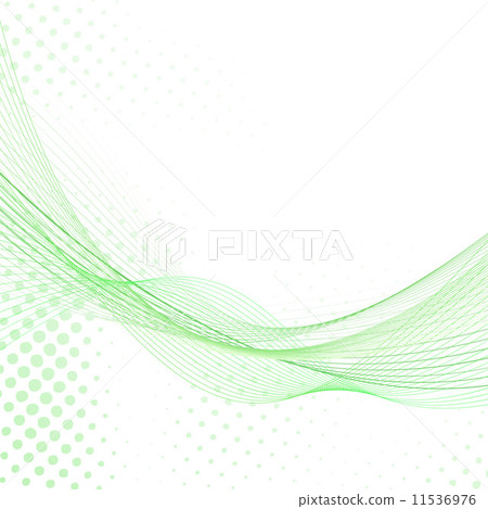 Abstract fresh green lines background - Stock Illustration [11536976 ...