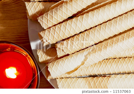 Christmas luxury cookies with candle 11537063