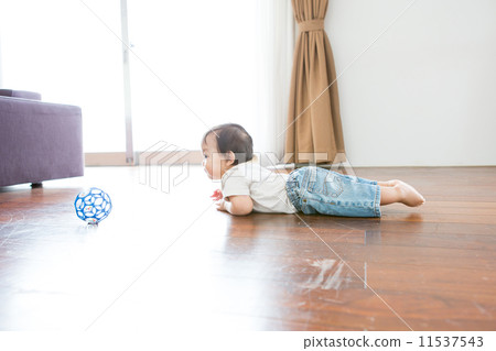 11 months old baby shopping 11537543