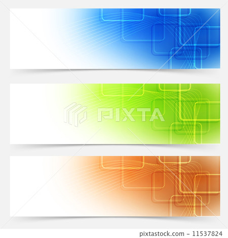 Header Colous Bright web headers templates colorful collection - Stock Illustration ...