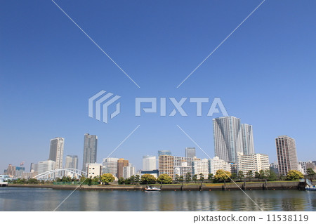 Kachidoki Tower Apartment View from Hama Rikyu Imperial Garden 11538119