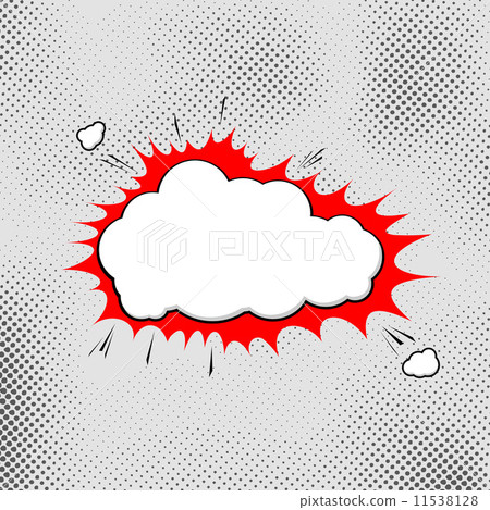 Explosion pop-art bubble template comic style 11538128