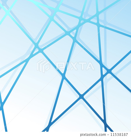 Abstract line structure blue background 11538187