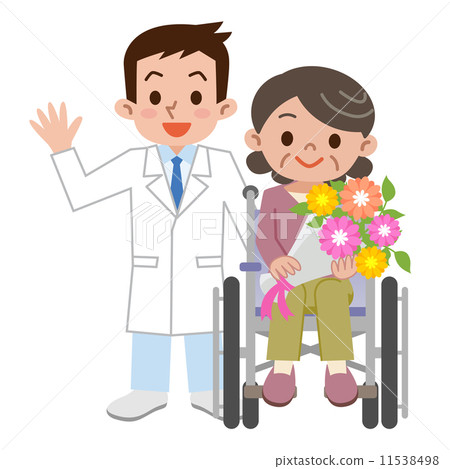 The elderly who leaves the hospital 11538498