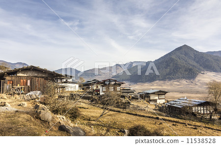 village in Phobjika valley 11538528