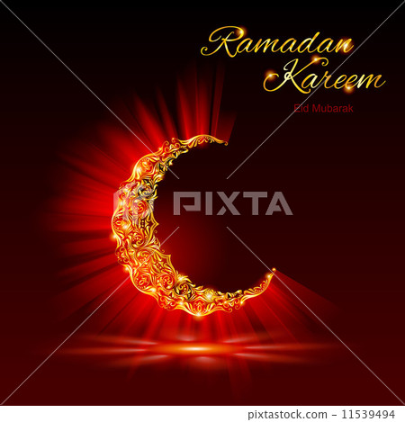 Greeting card of holy Muslim month Ramadan 11539494