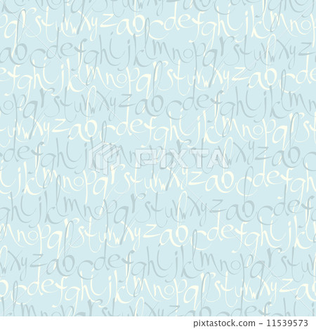 Seamless pattern with hand drawn letters 11539573