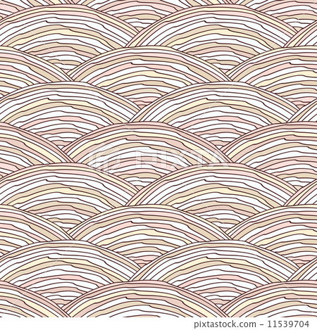 Seamless pattern with hand drawn wavy texture 11539704