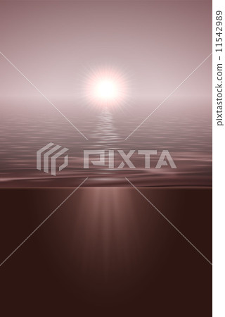 Sunshine over calm water 11542989