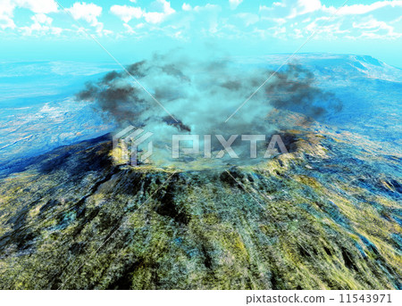 Young volcano being born 11543971