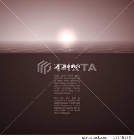 Sunshine over calm water in sepia Sunshine over calm water in sepia 11546188