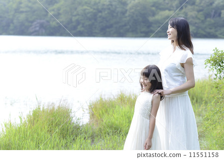 The lake and two people 11551158