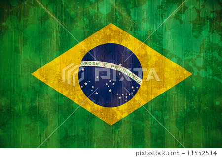 Brazil flag in grunge effect Brazil flag in grunge effect 11552514