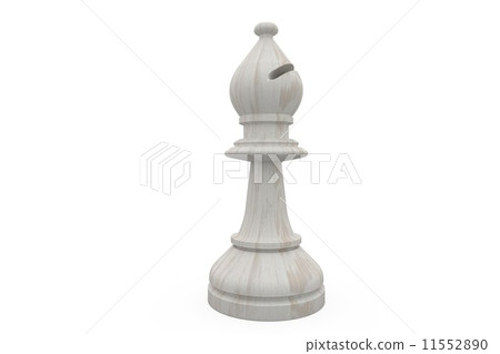 White bishop chess piece 11552890