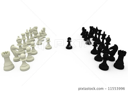 Black and white chess pieces 11553996