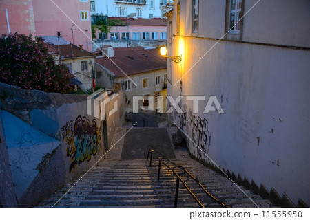 Portuguese Lisbon Streetscape 11555950