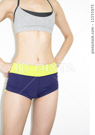 Sports shorts female tummy 11555973