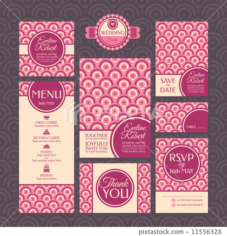 set of wedding cards 11556328