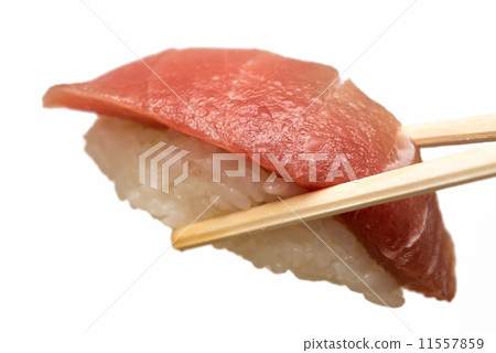 金槍魚紅豆壽司壽司白色背景 金槍魚紅豆壽司壽司白色背景 11557859