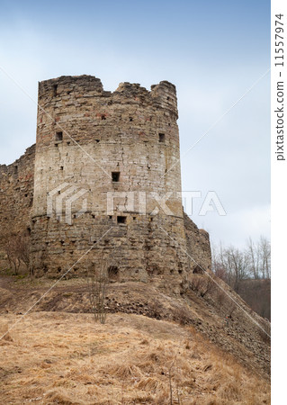 Tower of Koporye Fortress, historic village in Leningrad Oblast, 11557974