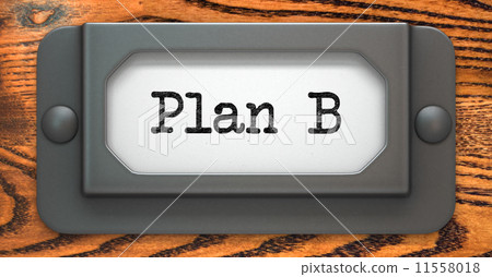 Plan B Concept on Label Holder. 11558018