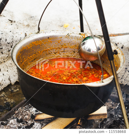 Goulash in cauldron Goulash in cauldron 11558668