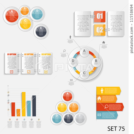 Collection of Infographic Templates for Business Vector Illustra 11558694