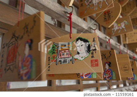 Yasaka Shrine Beautiful old company's ema 11559161