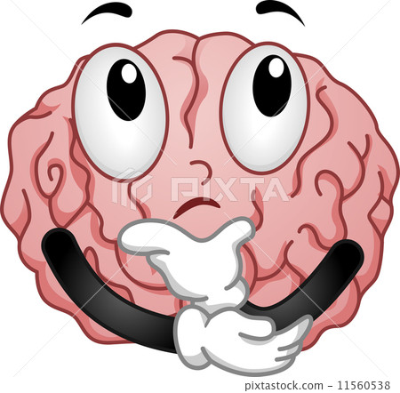 Thinking Brain Mascot 11560538