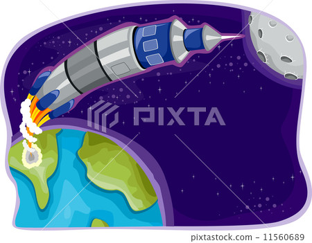 Rocket in Outer Space Rocket in Outer Space 11560689