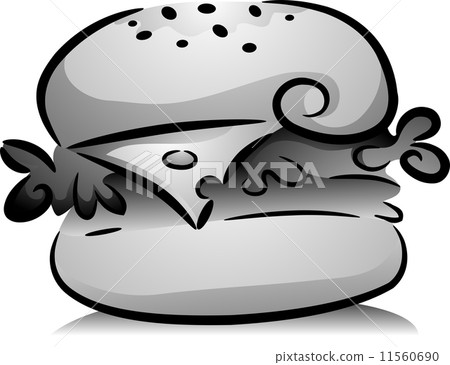 Black and White Burger 11560690