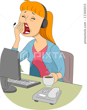 Yawning Girl 11560933