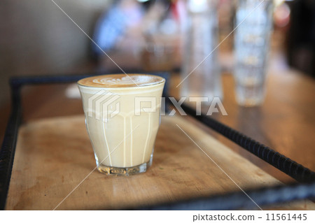coffee on wood background 11561445