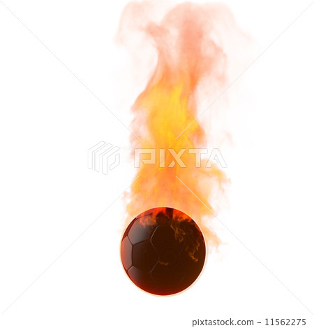 Soccer ball of fire 11562275