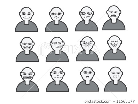 Cartoon faces Set drawing illustration Cartoon faces Set drawing illustration 11563177