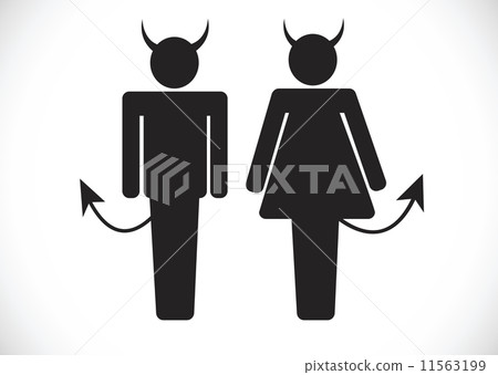 Pictogram Devil Icon Symbol Sign Pictogram Devil Icon Symbol Sign 11563199