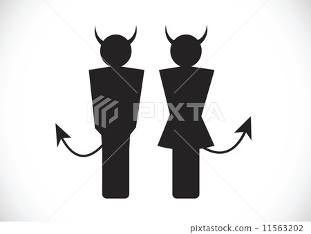 Pictogram Devil Icon Symbol Sign Pictogram Devil Icon Symbol Sign 11563202