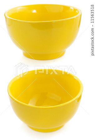 empty ceramic bowl on white 11563518