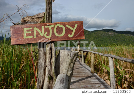 Wooden Sign Enjoy Wooden Sign Enjoy 11563563