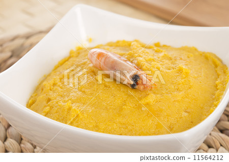 Vatapá: Brazilian dish with bread, coconut milk, palm oil & nuts  11564212