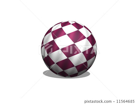 Sphere 3d Checkered Flag Racing Ball Sphere 3d Checkered Flag Racing Ball 11564685