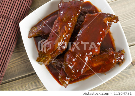 Char Siu - Chinese sticky pork spare ribs. Cantonese cuisine!  11564781