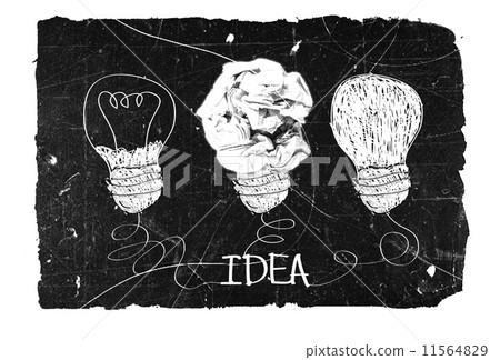 concept crumpled paper light bulb metaphor for good idea concept crumpled paper light bulb metaphor for good idea 11564829