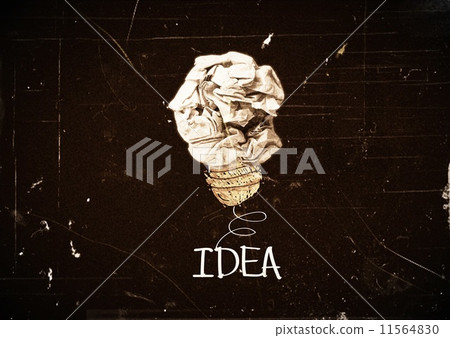 concept crumpled paper light bulb metaphor for good idea concept crumpled paper light bulb metaphor for good idea 11564830